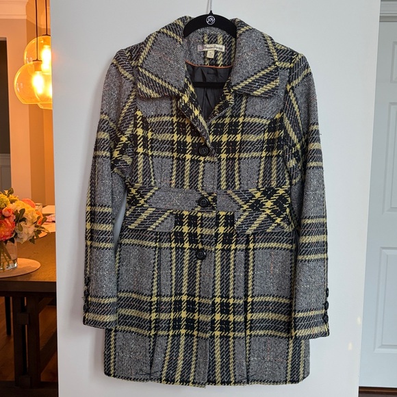 American Rag Jackets & Blazers - American Rag Plaid Pea Coat Small